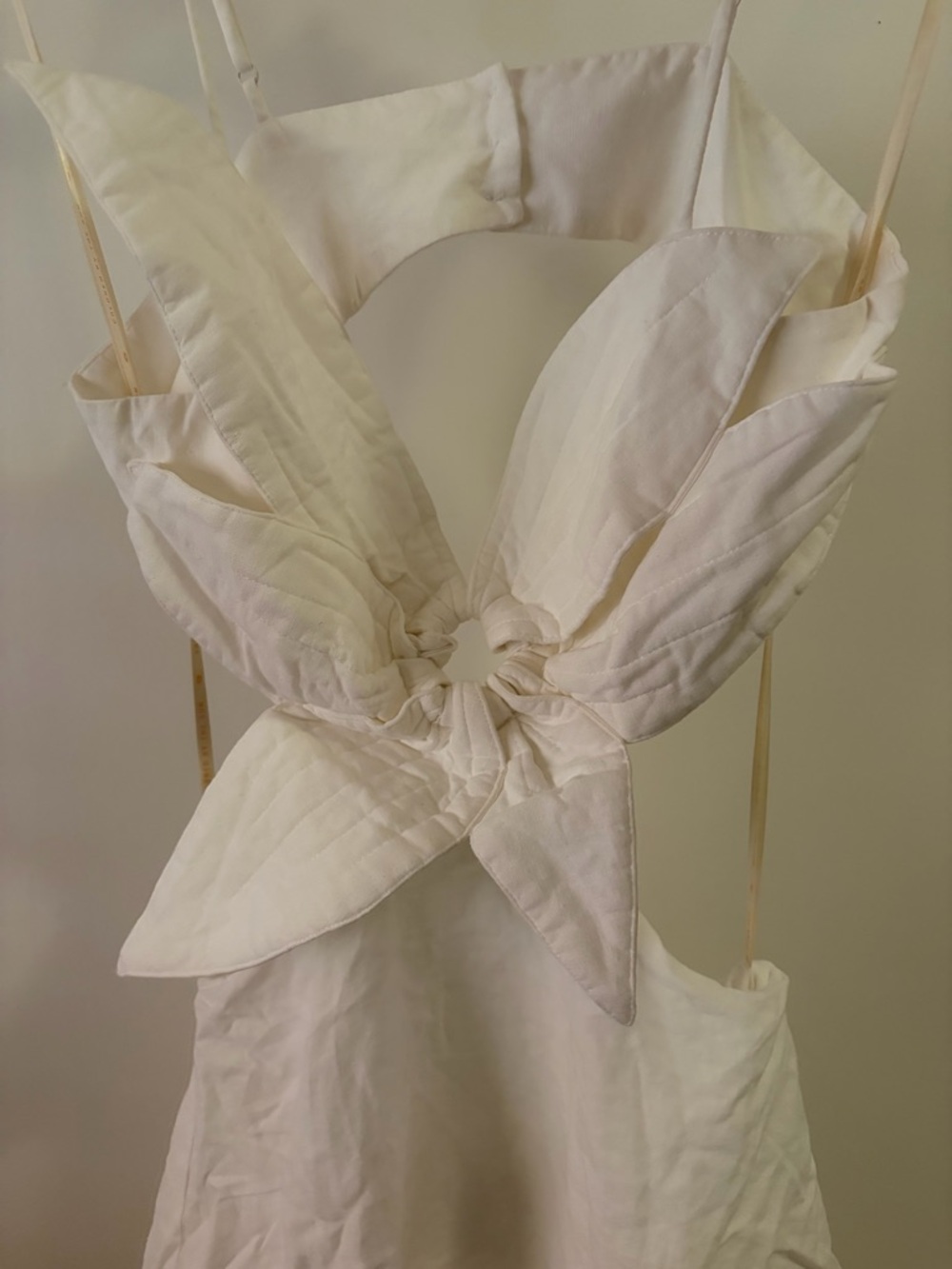 FARM Rio Cream Tiered Maxi Dress with Front Knot - Picture 6 of 8
